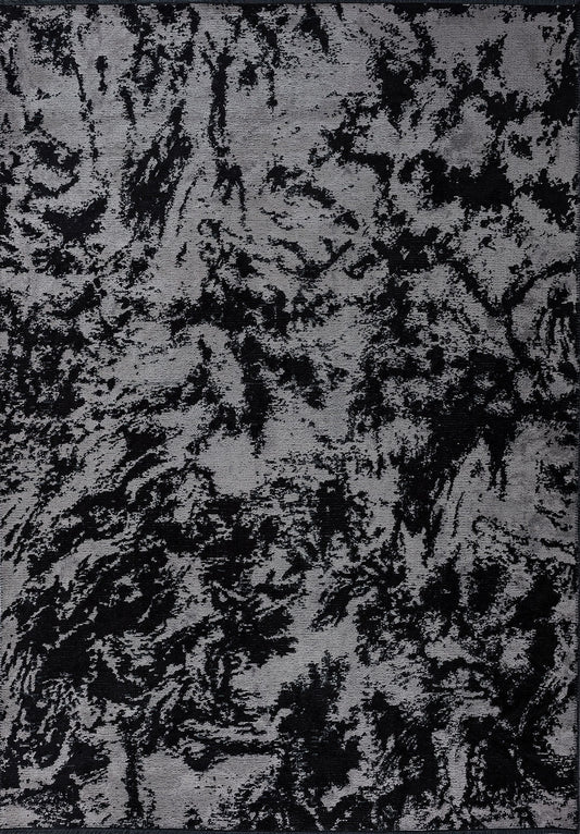 Marble Black - Light Grey Rug