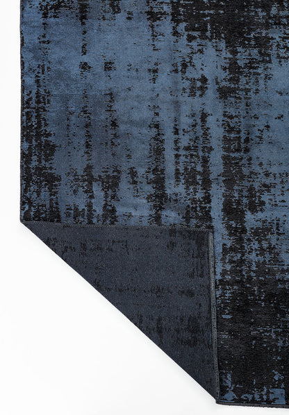 Horizon Black - Navy Blue Rug