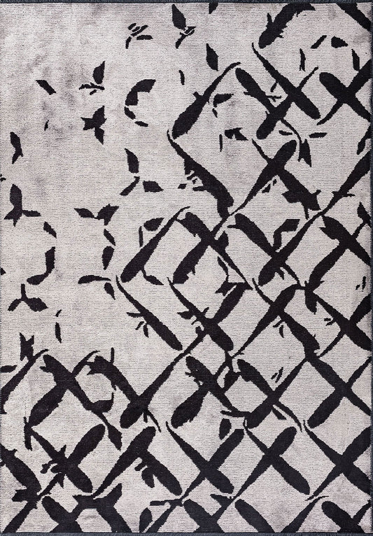 Fade Black - Light Grey Rug