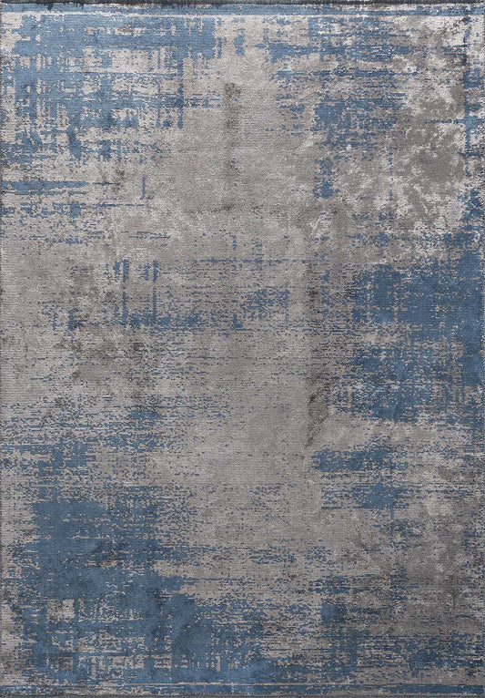 Surface Navy Blue - Grey Rug