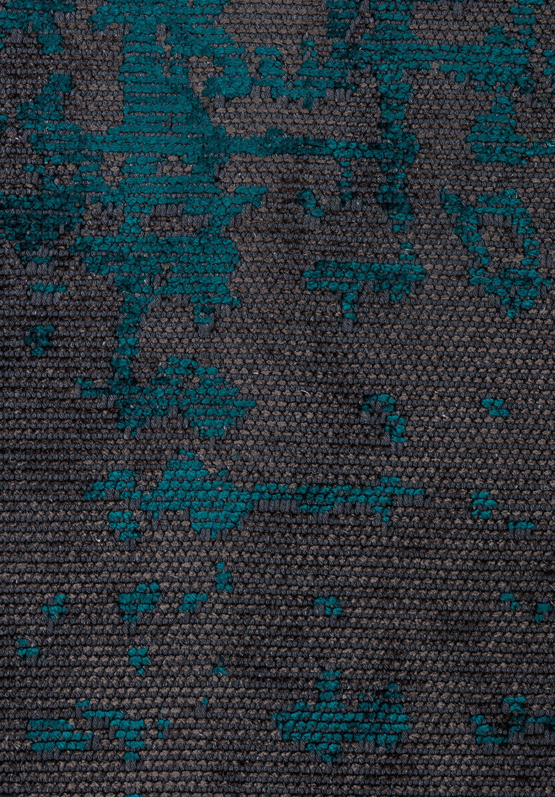 Spark Anthracite - Dark Turquoise Rug