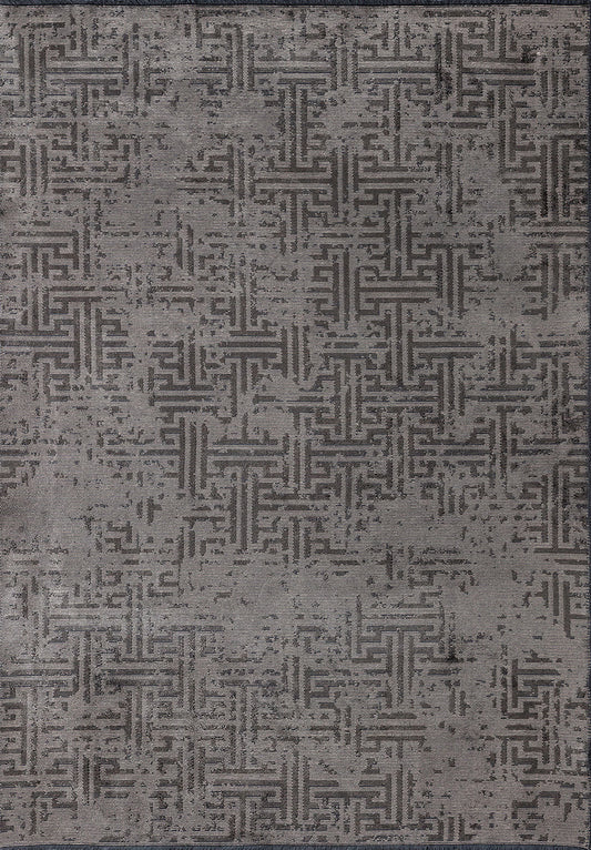 Labyrinth Grey - Anthracite Rug