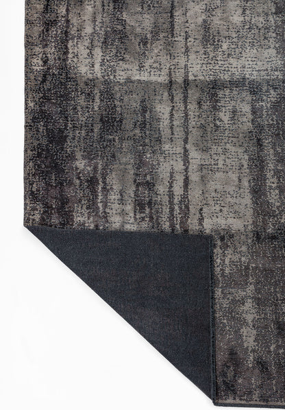 Flux Charcoal - Beige Rug