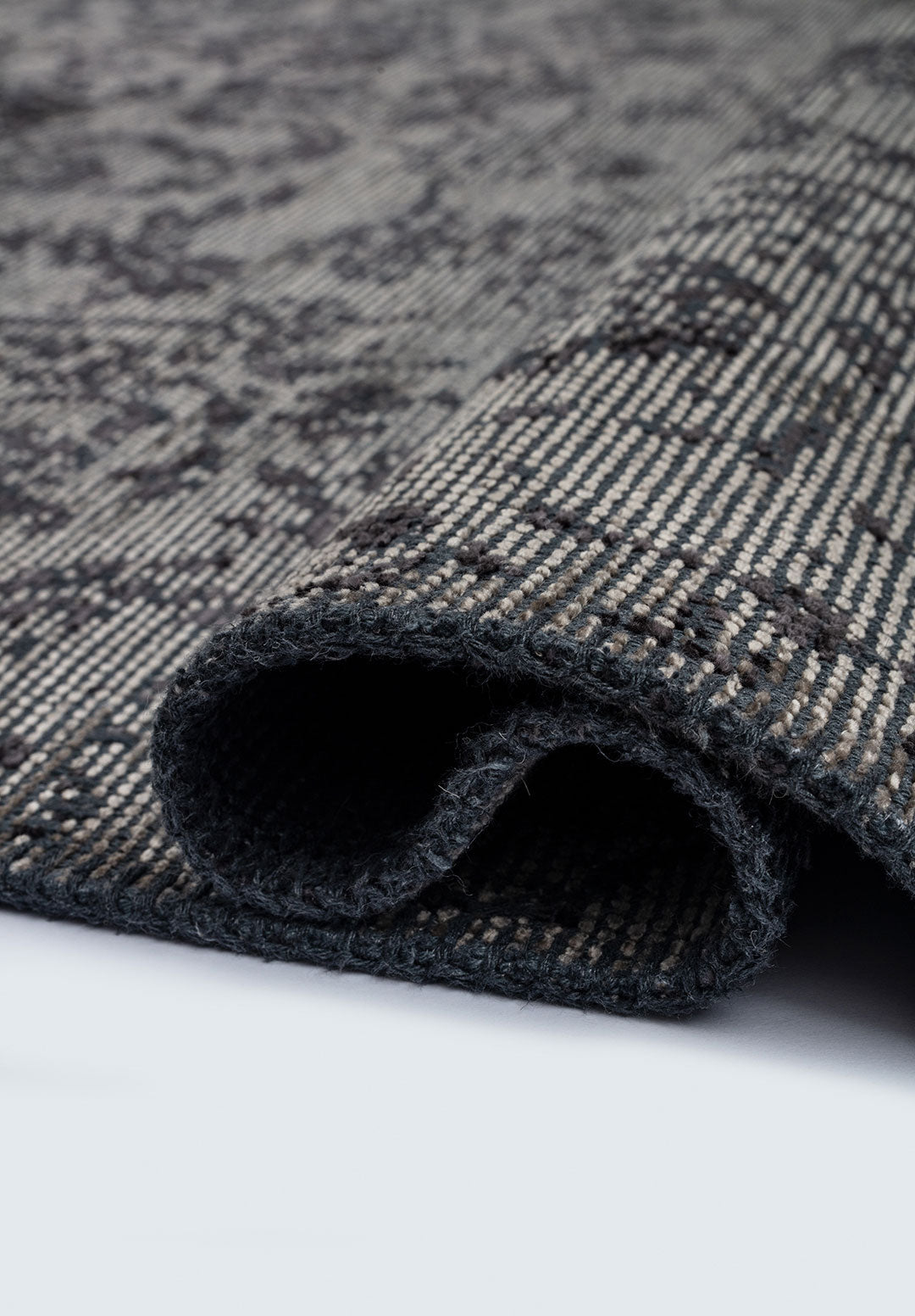 Classy Charcoal - Beige Rug