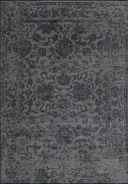 Classy Charcoal - Beige Rug