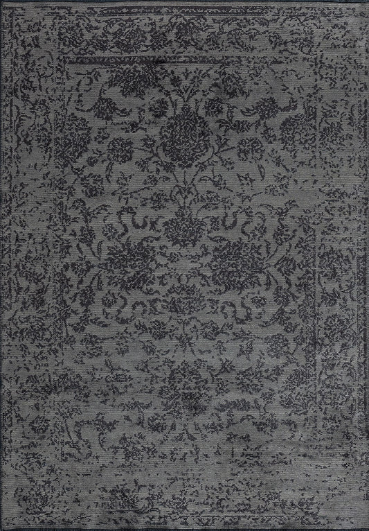 Classy Charcoal - Beige Rug