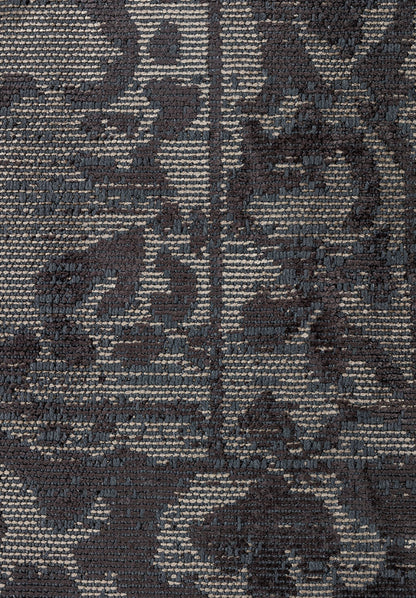 Flora Charcoal - Beige Rug