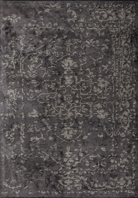 Flora Beige - Dark Grey Rug