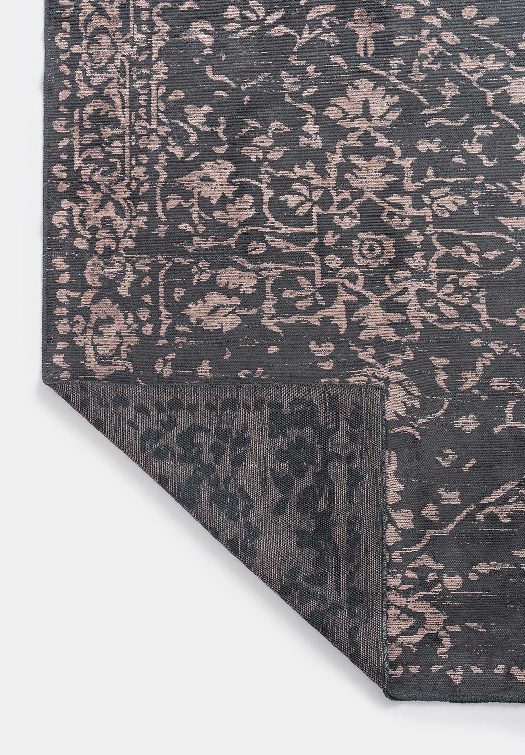 Flora Copper - Charcoal Rug
