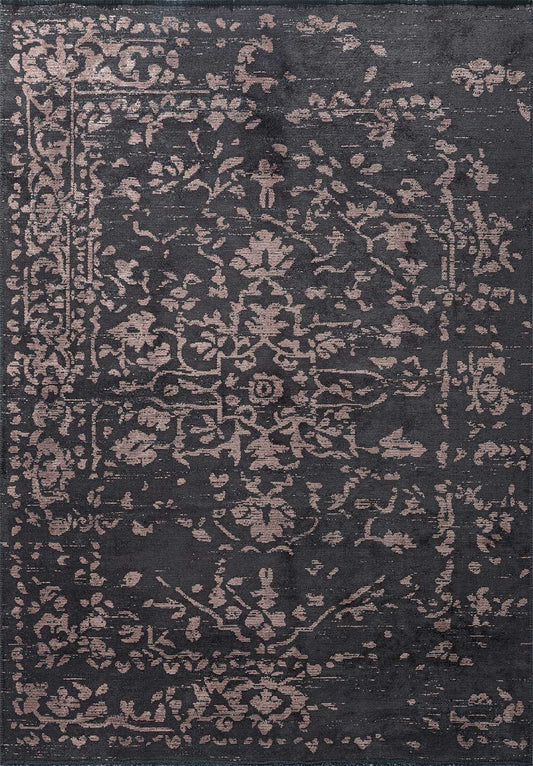 Flora Copper - Charcoal Rug