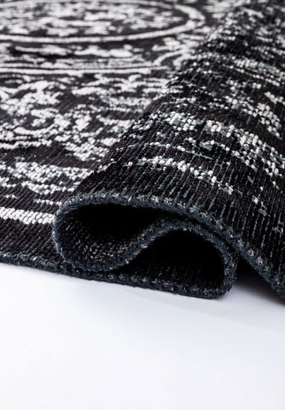 Babylon Black - Grey Rug