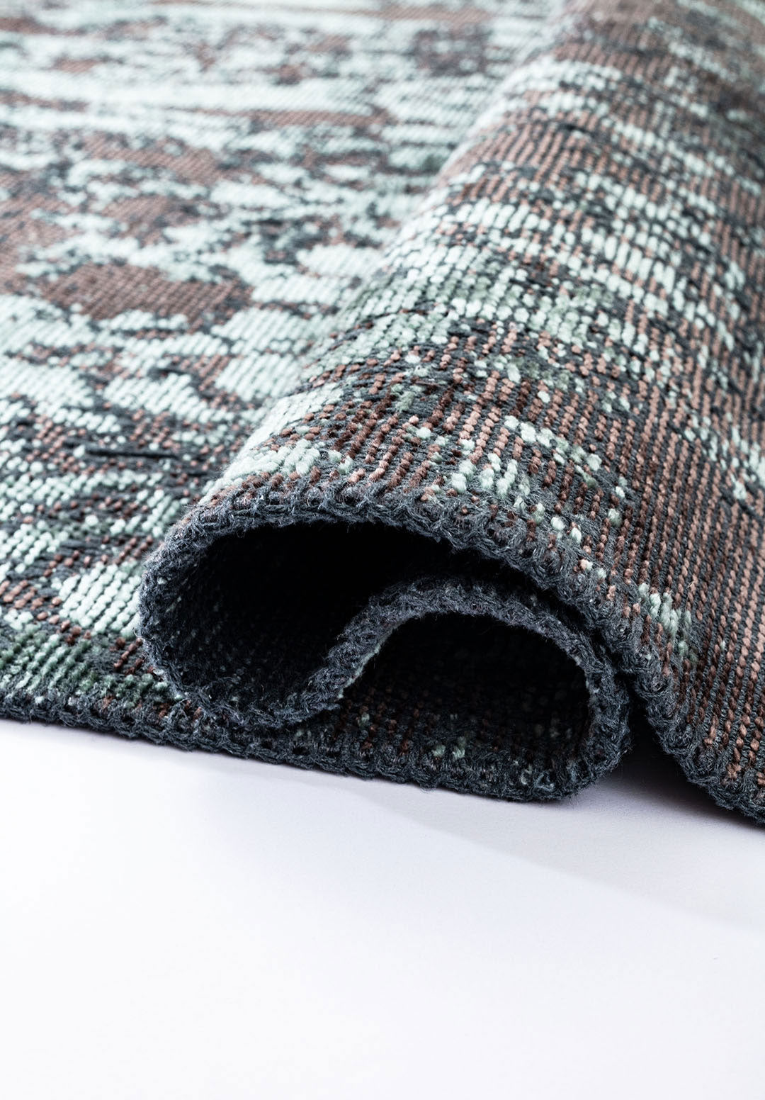Caesar Dark Mink - River Green Rug