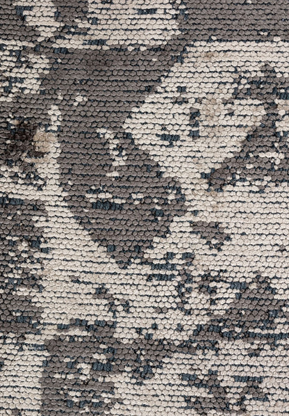 Triangle Anthracite - Beige Rug