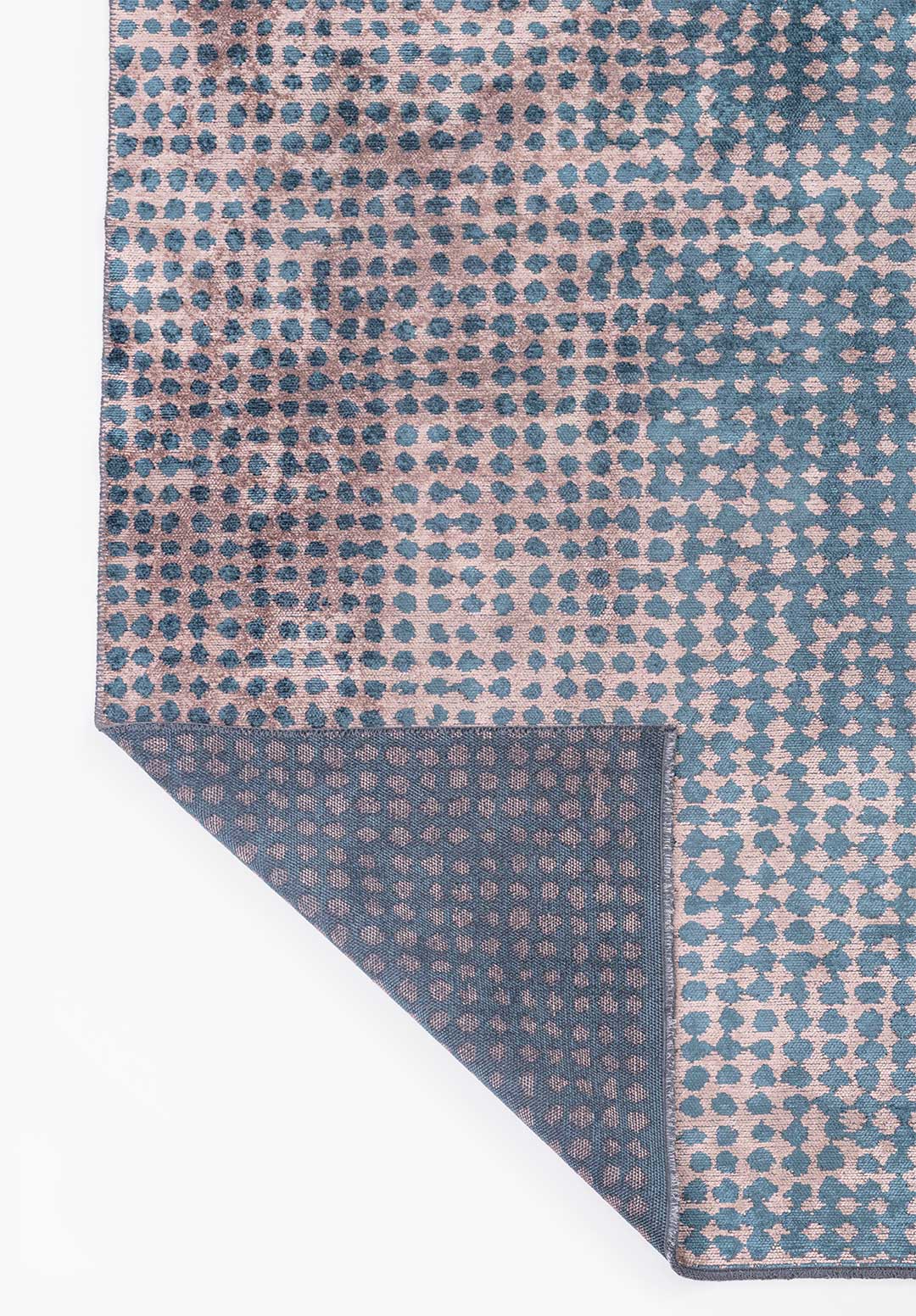 Dots Copper - Petrol Rug
