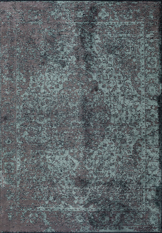 Glory Dark Grey - River Green Rug