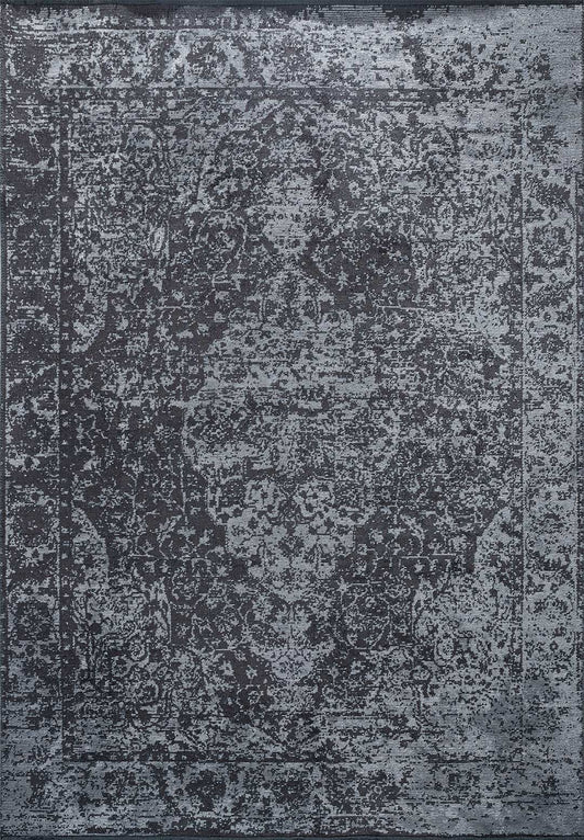 Glory Ice Blue - Charcoal Rug