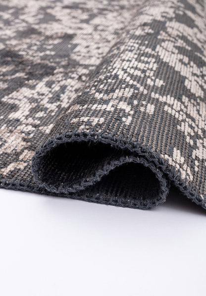 Damasko Anthracite - Beige Rug