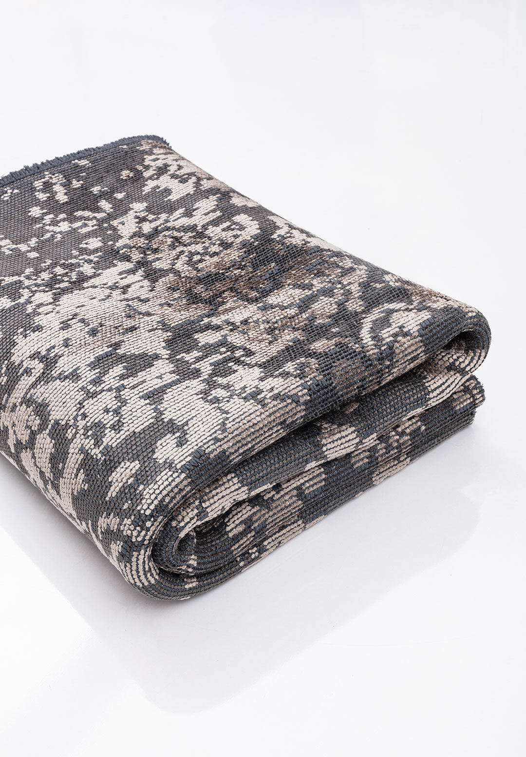 Damasko Anthracite - Beige Rug