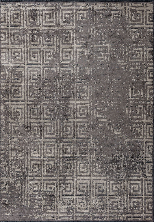 Helix Beige - Dark Grey Rug