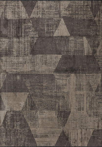 Sharp Beige - Dark Mink Rug
