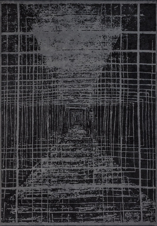 Bari Black - Grey Rug