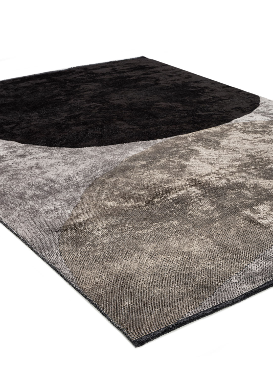 Meteor Black - Light Grey Rug