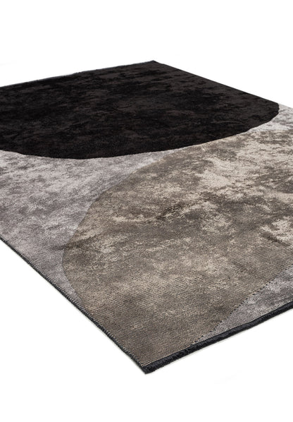 Meteor Black - Light Grey Rug