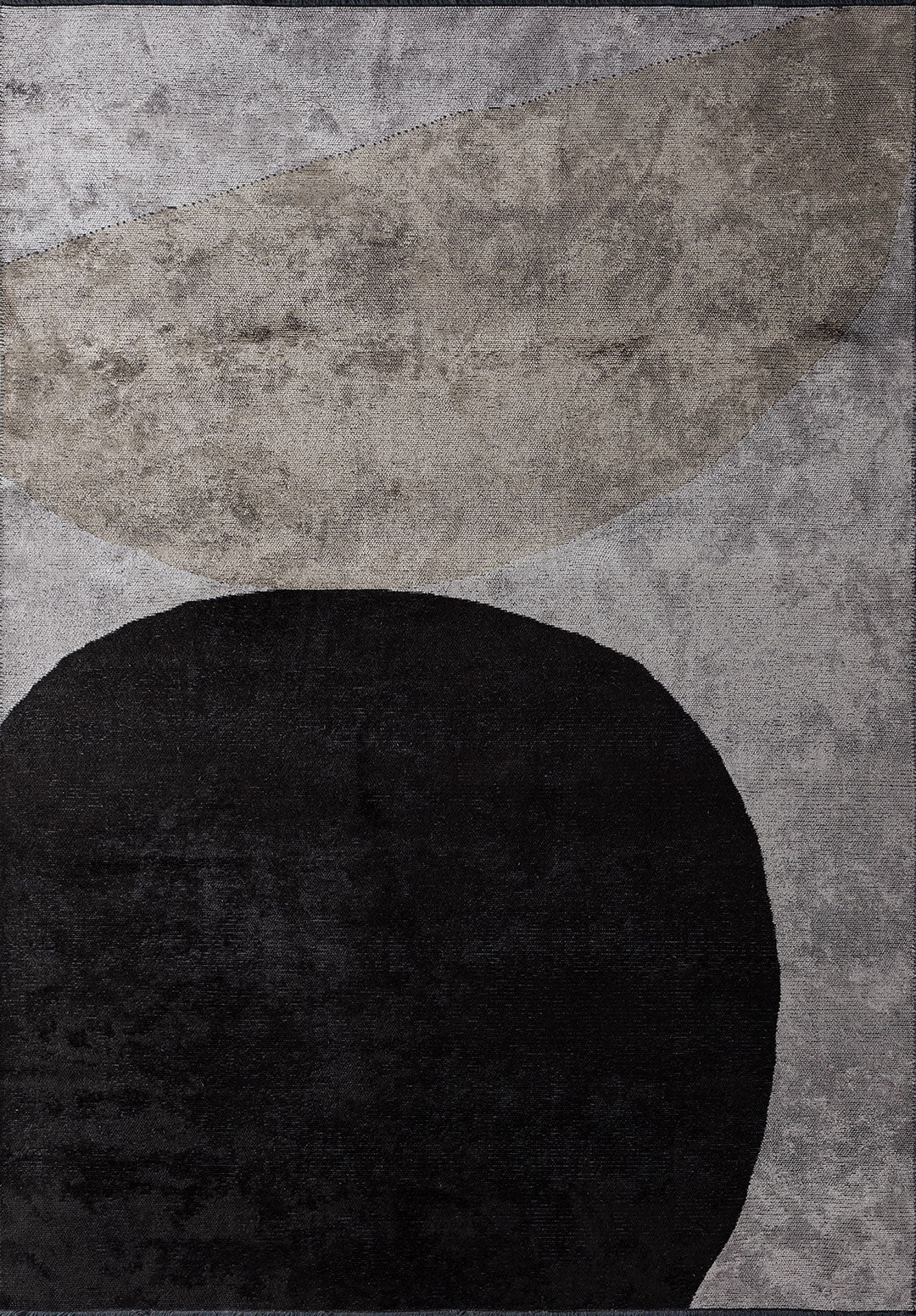Meteor Black - Light Grey Rug