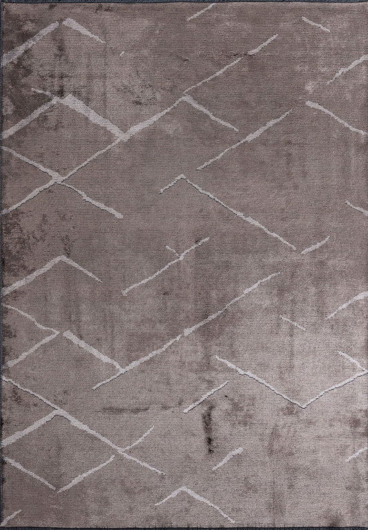 Wave Light Grey - Dark Grey Rug