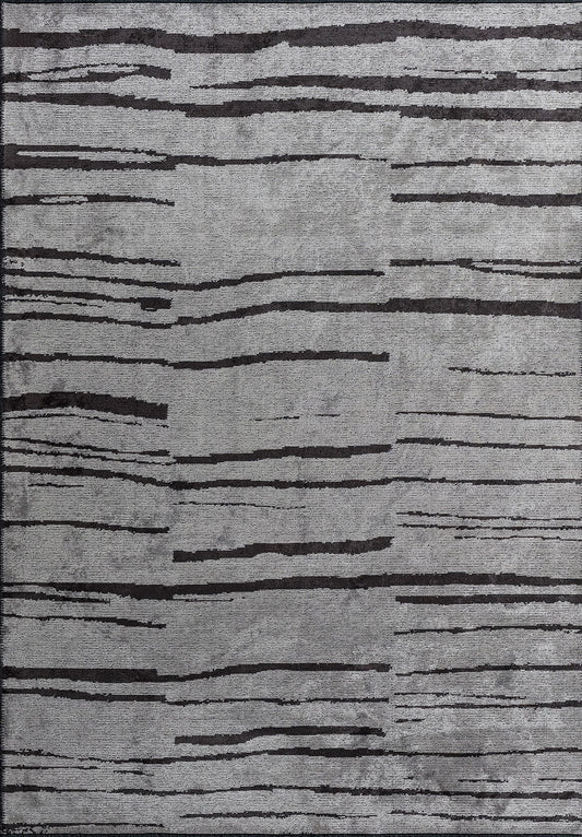 Flow Charcoal - Light Grey Rug