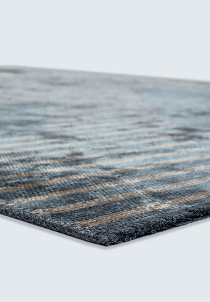 Lines Blue - Beige Rug