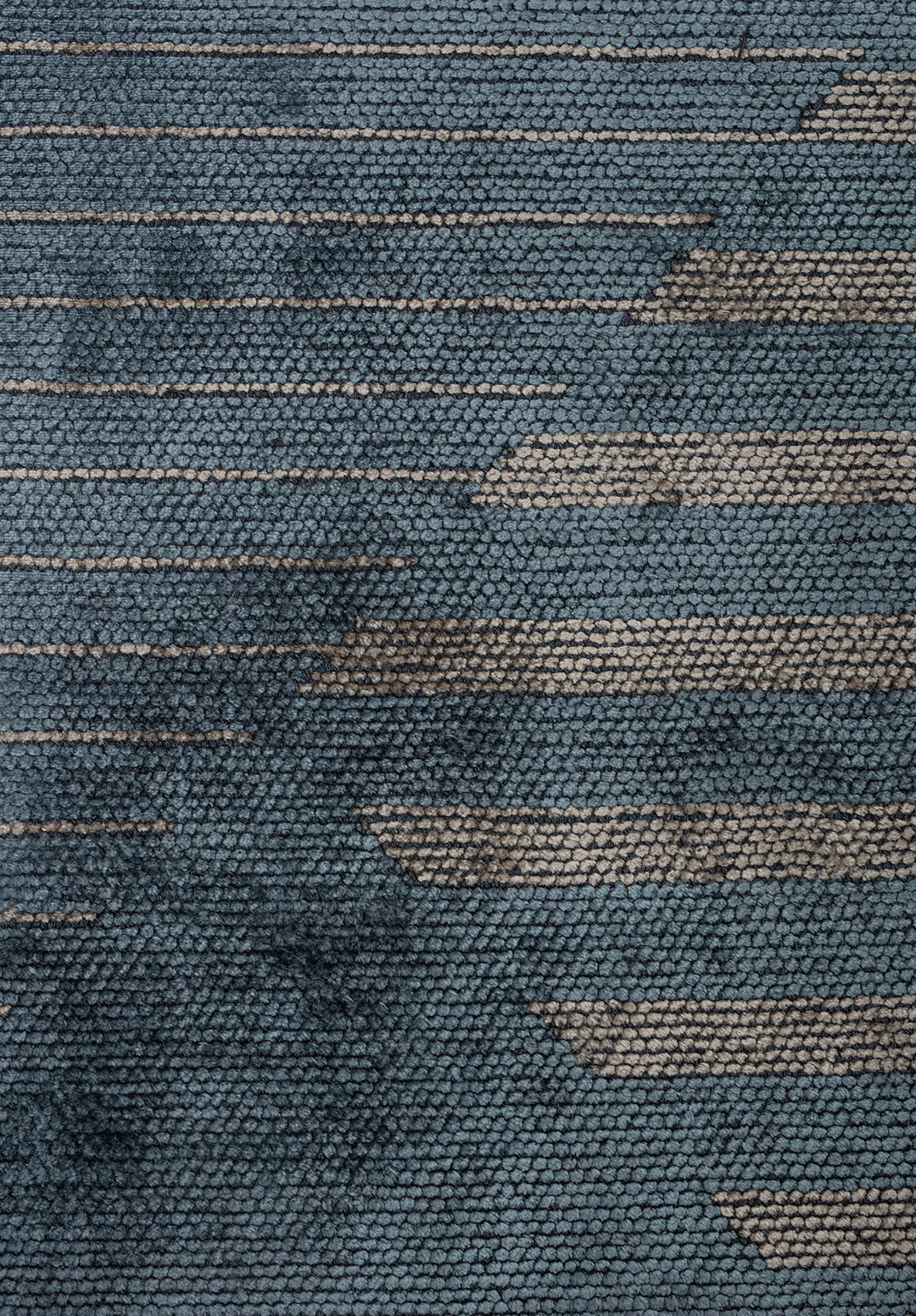 Lines Blue - Beige Rug