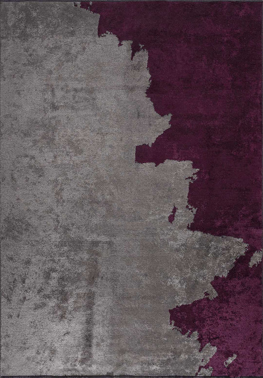 Coast Dark Grey - Dark Damson Rug