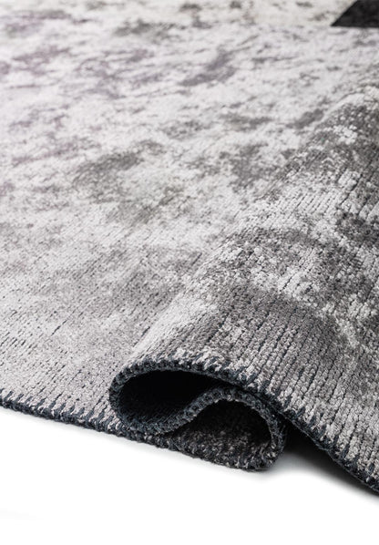 Block Black - Light Grey Rug