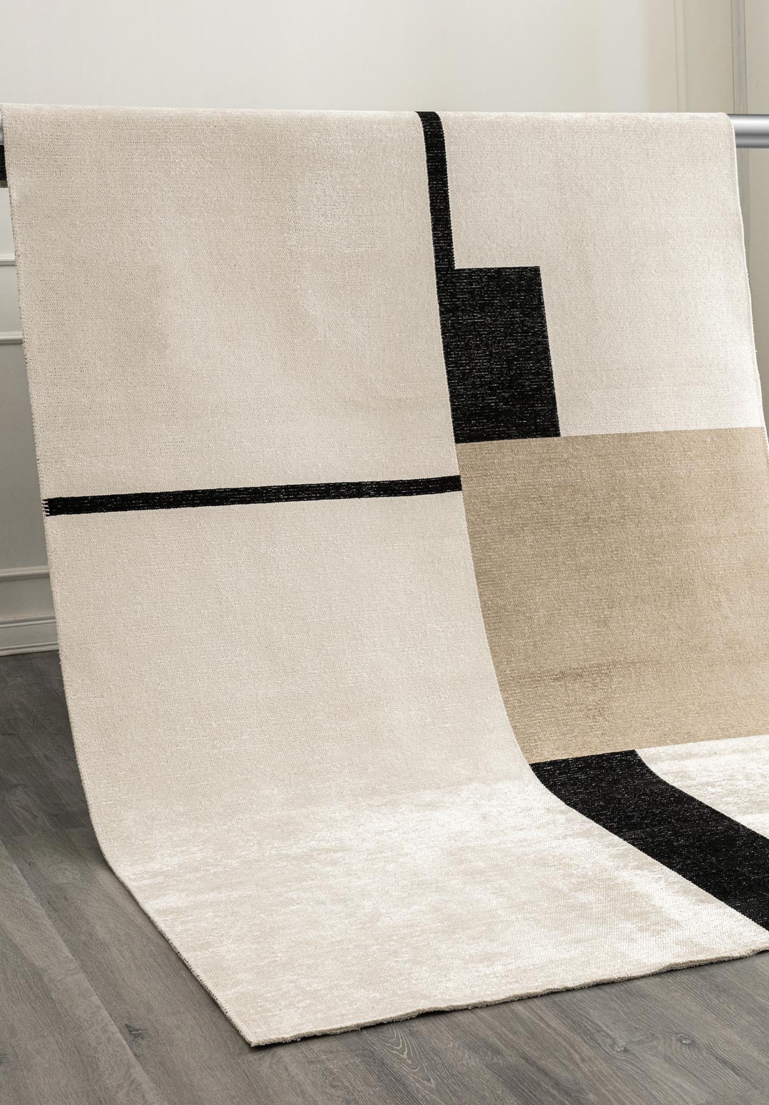Block Black - Nougat Rug