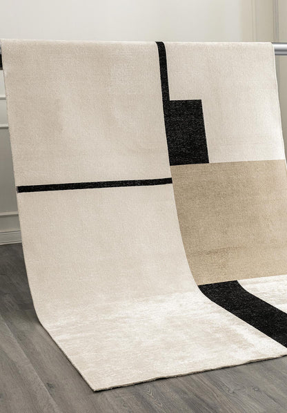 Block Black - Nougat Rug