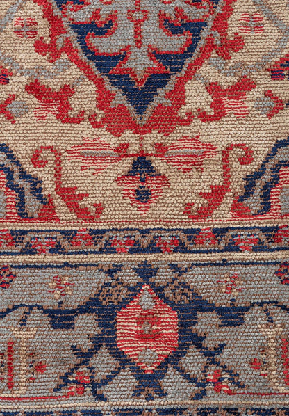 Valenza Navy - Red Rug