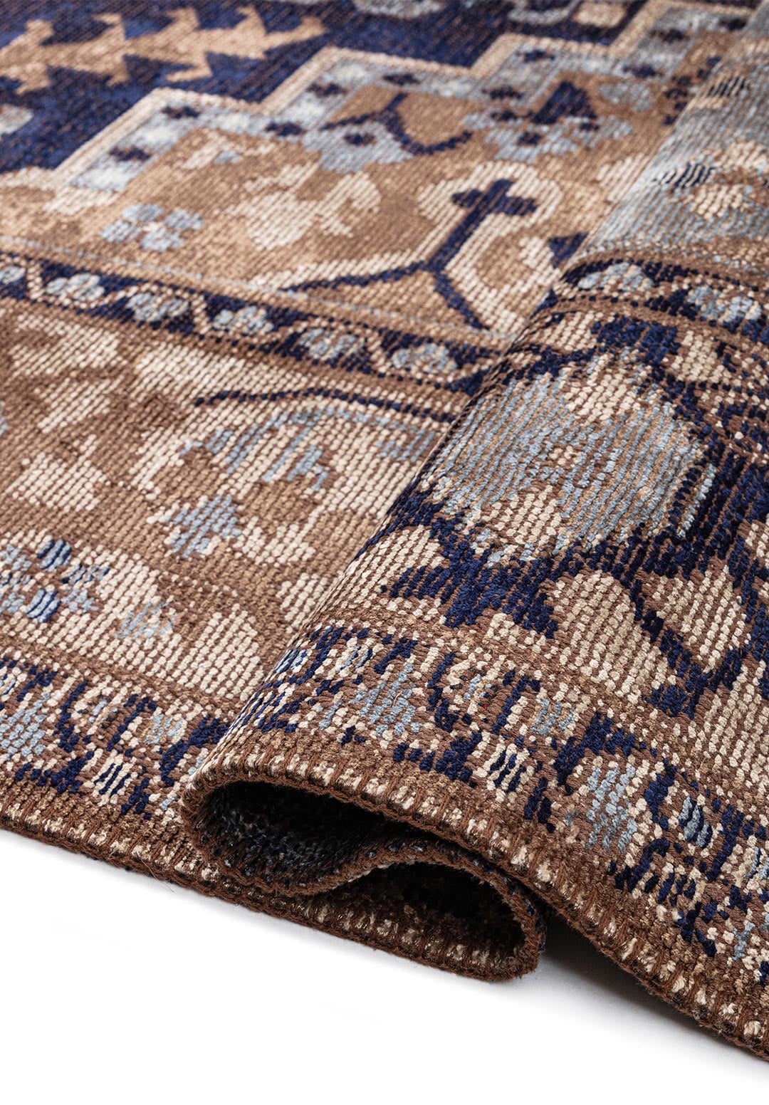 Valenza Dark navy - Beige Rug
