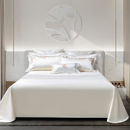 Esana White Embroidery Egyptian Cotton Bedding Set