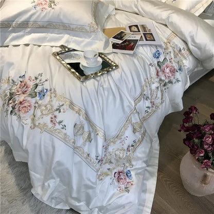 Destiny Blossom Embroidered Bedding Set