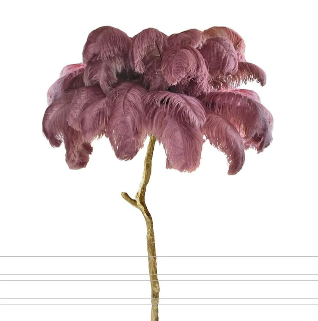 Palmera Luxury Feather Floor Lamp