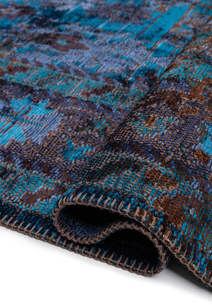 Patina Navy - Dark Brown Rug