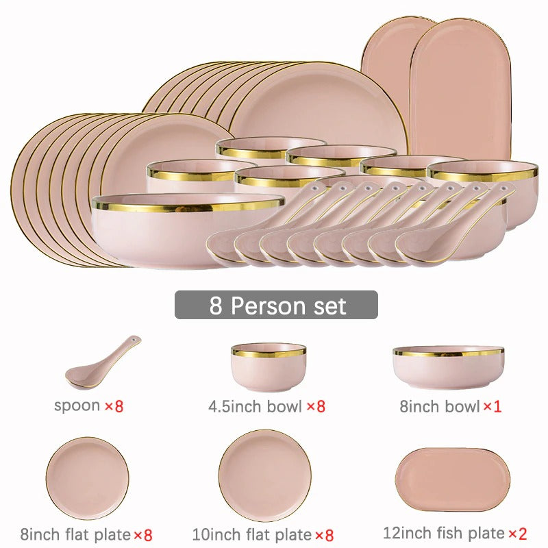 Felicity Pink Luxury Dinnerware Set