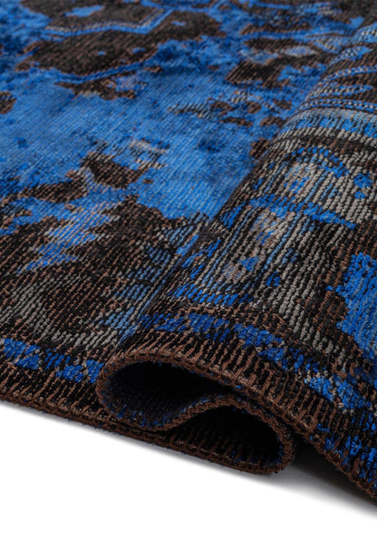 Emperor Navy Blue - Black Rug