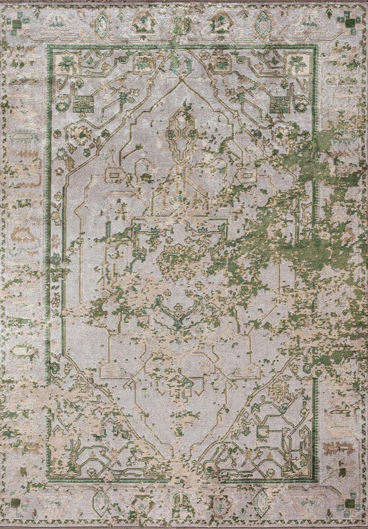 Emperor Dark Beige - Forest Green Rug