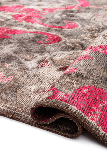 Velorien Anthracite - Fuchsia Rug