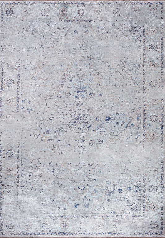 Serelis Ivory - Dusty blue Rug