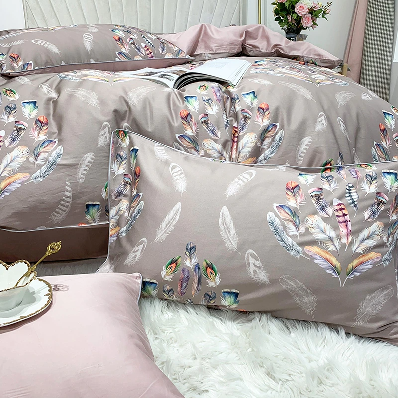 Amelia Leaf Floral Egyptian Cotton Bedding Set