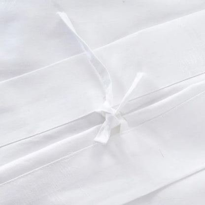 Pero White Cotton Jacquard Bedding Set