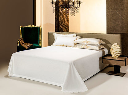 Cleopatra White Luxury Egyptian Cotton Bedding Set
